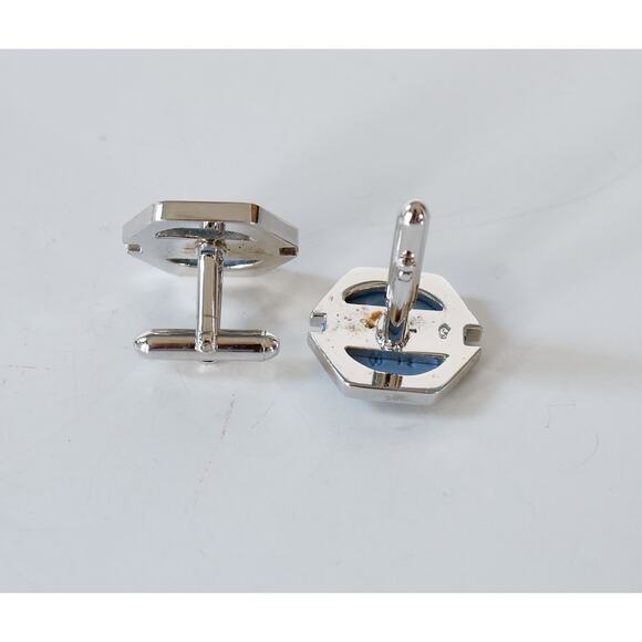 VTG SWANK Wedgwood Jasperware Anchor Cufflink Formal Wear MCM Wedding Nautical